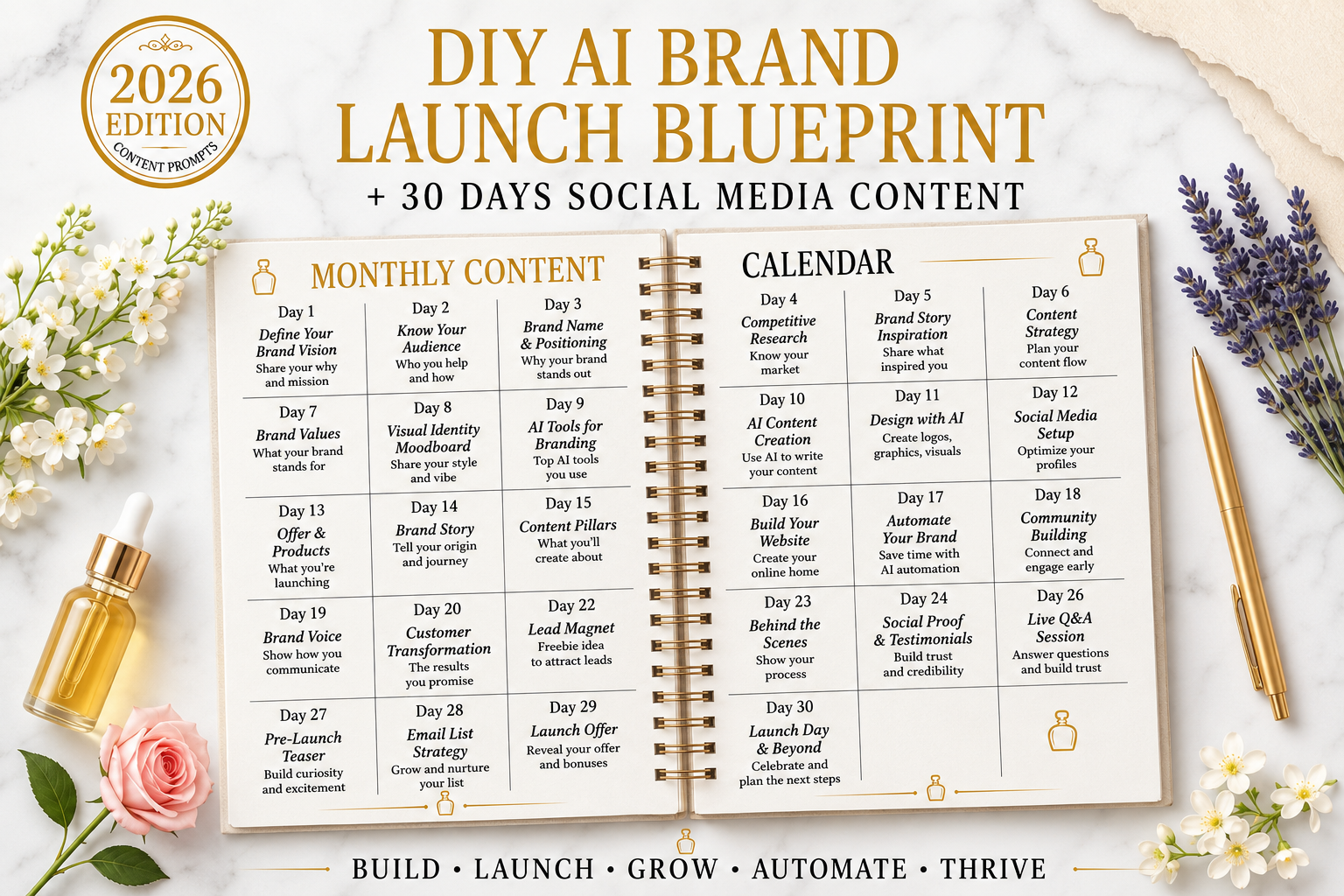 30-Day DIY AI Prompts for Social Media